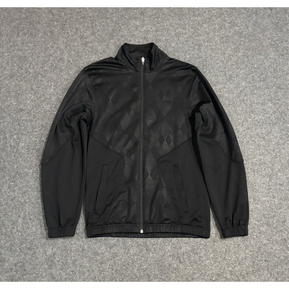 Jordan Track Jacket Mens Size Small Super Fly Black Full Zip